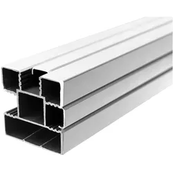 T&J ECOSTECK Aluminium-Pfosten Silber 1800 mm