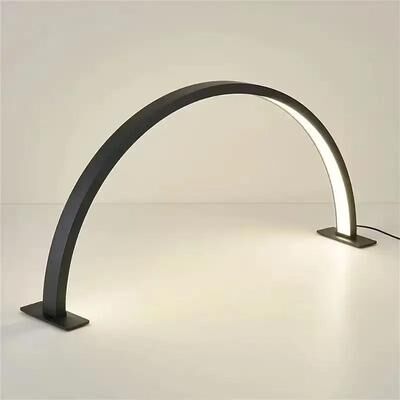 Uplift Picks Moon Arc LED Nail Desk Lamp With Adjustable Brightness black