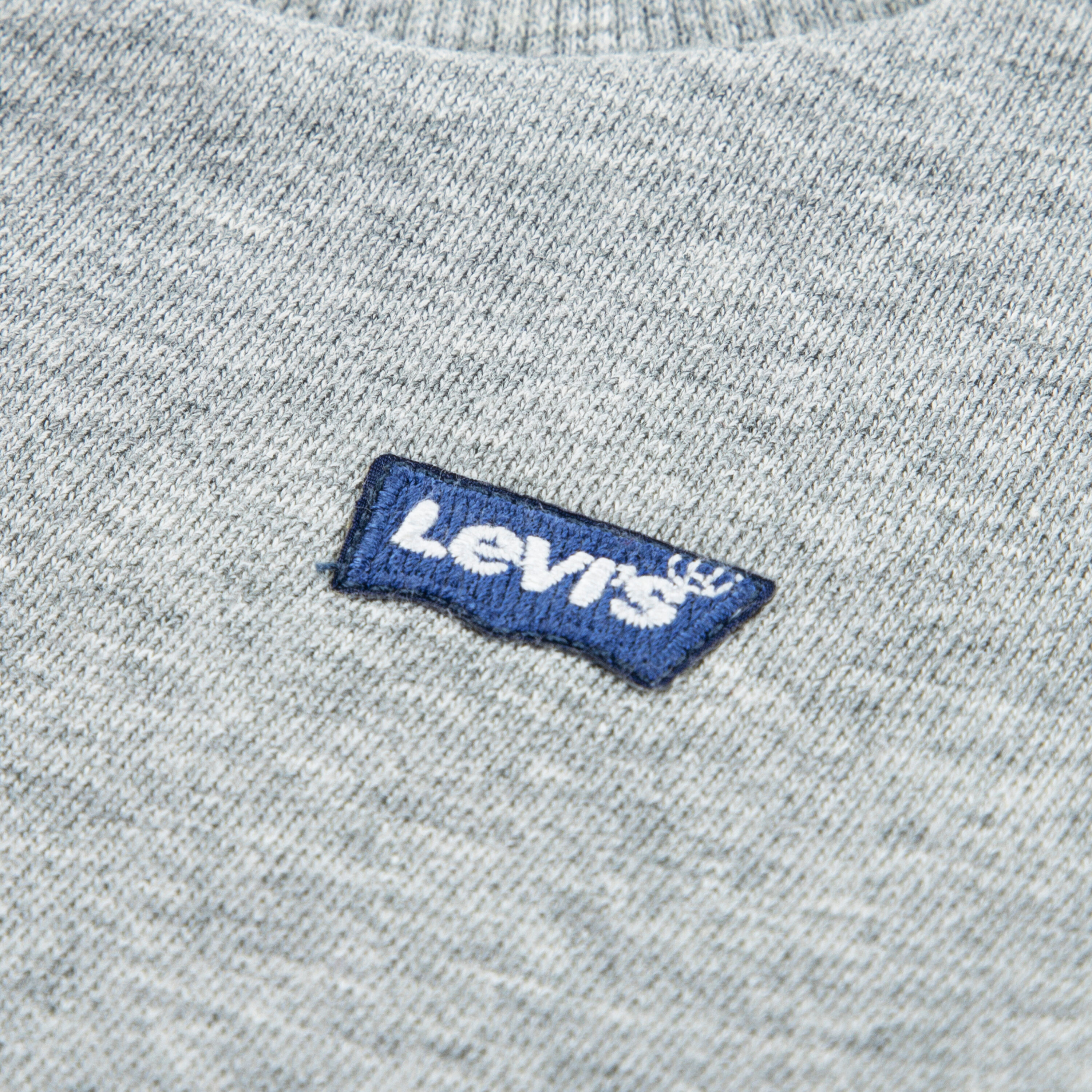 Neugeborenen-Geschenkset LEVI'S KIDS "LVN HOODIE,JOGGER SET", Jungen, Gr. 6M68, grau (grau heather), angeraute Sweatware, Obermaterial: 60% Baumwolle, 40% Polyester, unifarben, KOB Set-Artikel Neugeborenen-Geschenkset, mit kleiner Label-Applikation- Stick