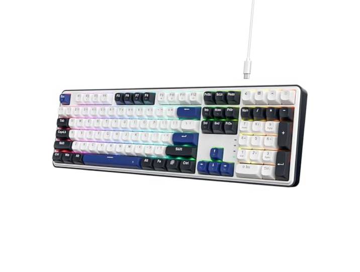 Redragon K689 108-Key Wired RGB Gaming Toetsenbord met Hot-Swap, Extra 4 Sneltoetsen