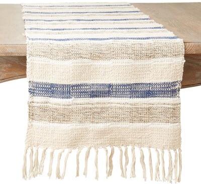 Saro Lifestyle "Striped Design Table Runner - 16""x72"""