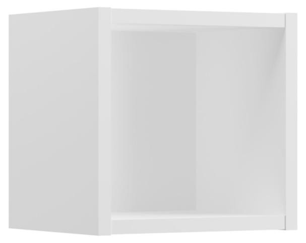 Meublorama Cube de rangement VANO Wit Alpen Wandmontage L26 x D21 x H27 cm