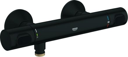 Grohe Grohtherm 500 thermostat de douche 347932430 montage mural, noir mat