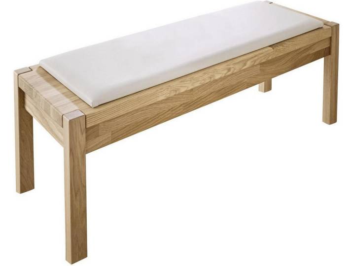 Dieter Knoll Sitzbank, Natur, Eiche, Holz, Eiche, massiv,vollmassiv, 120x46.3x40 cm, Esszimmer, Bänke, Sitzbänke