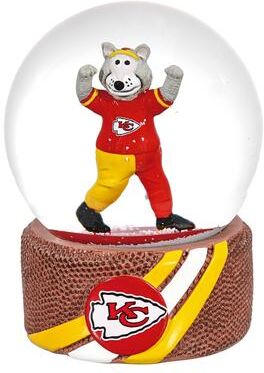 Evergreen Kansas City Chiefs 5 in. Multicolor Glass Tabletop Snow Globe