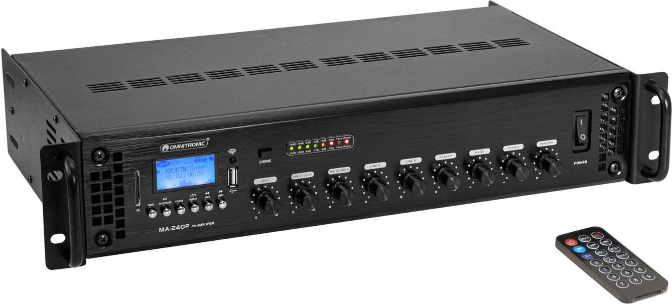Omnitronic Ma-240p Ela-Mischverstärker