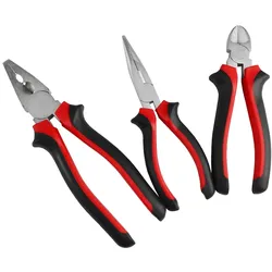 PROREGAL Werkzeug-Satz für Werkstattwagen Cheetah, Kombizange+Spitzzange+Seitenschneider, 3 Teile, Schaumstoff-Schubladeneinlage, HxBxT 4,6x34x12,5cm