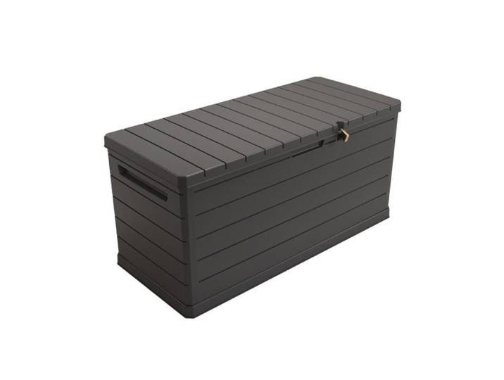 Coffre de Rangement Extérieur 350L Étanche - Coffre de Jardin 118.5x52x57cm avec Poignées - Bac de Rangement Résidentiel Imperméable