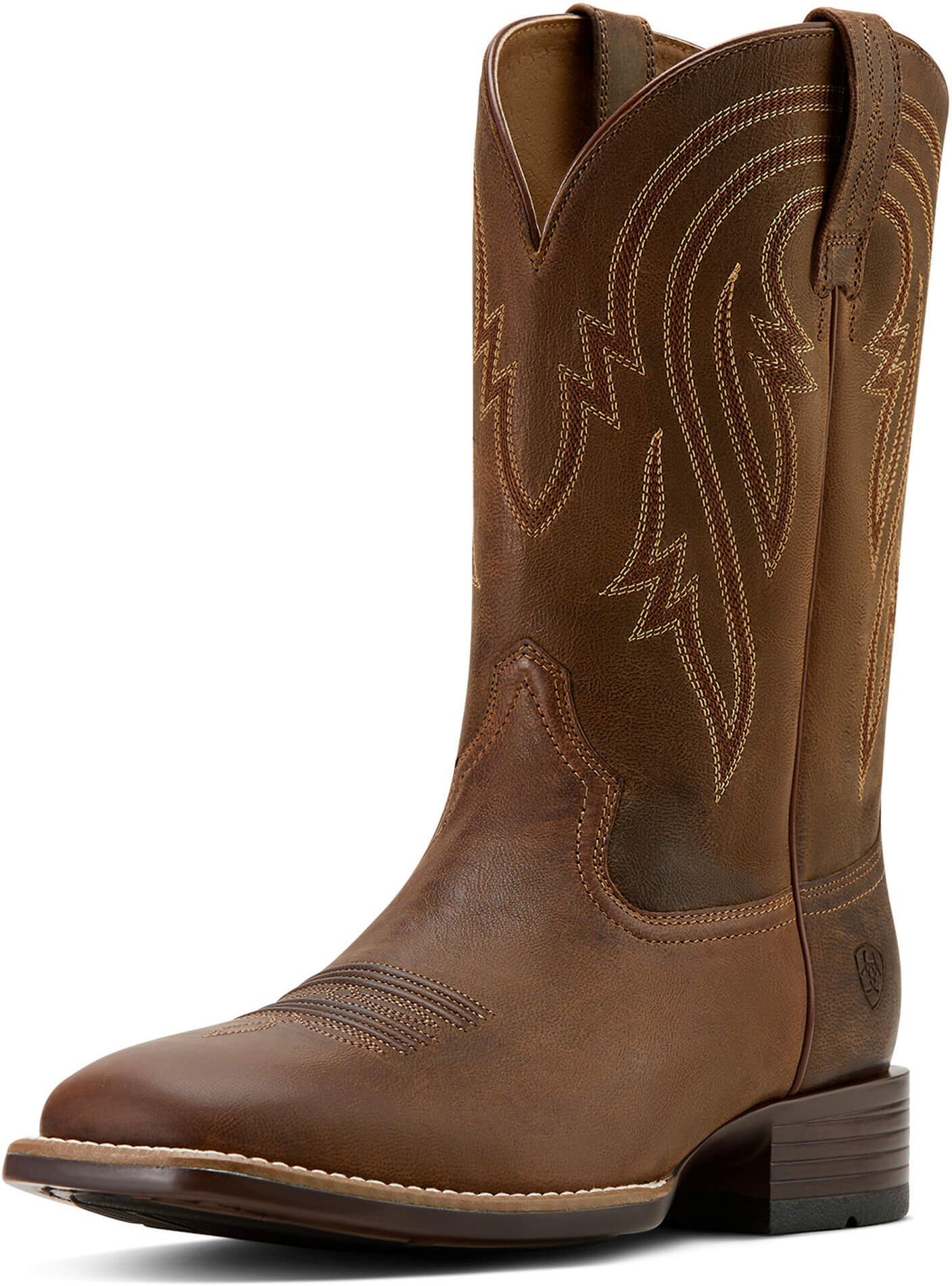 Men's Plano Cowboy Boots in Woody Tan Leather, Size: 10.5 EE / Wide by Ariat
