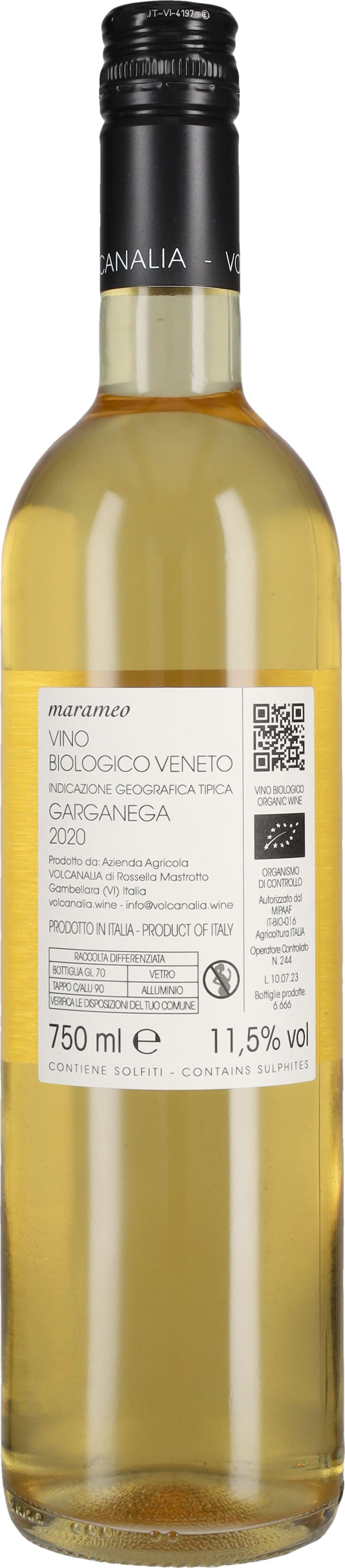 Garganega 'Marameo' Volcanalia 2020