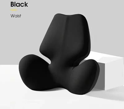 Inspired Finds Car Lumbar Support Pillow For Office Chair And Vehicle Seat all Black