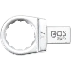 BGS Einsteck-Ringschlüssel 17 mm Aufnahme 9 x 12 mm - 6902-17