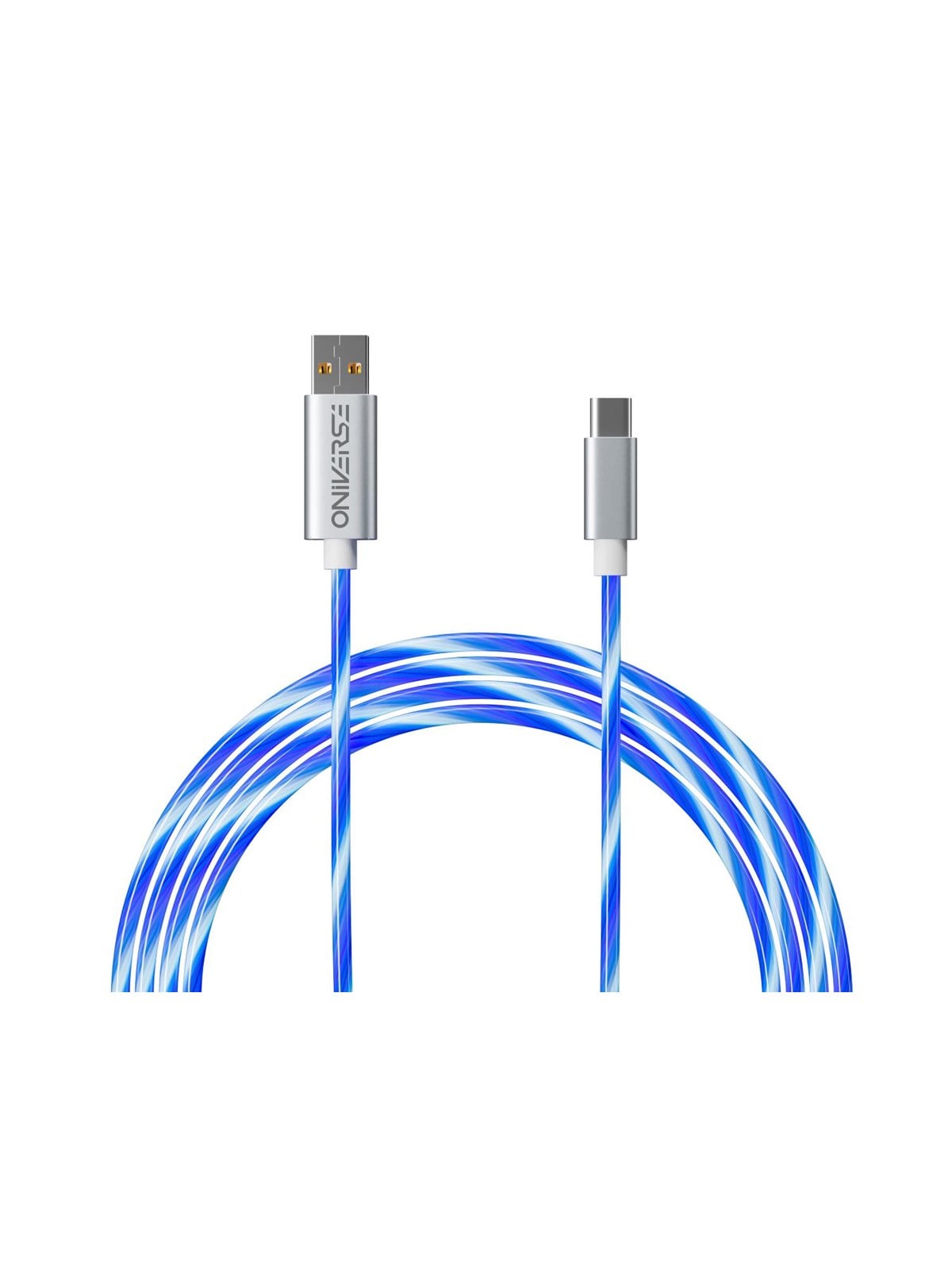 Oniverse USB-A USB-C LED Fast Charging Cable 2 m - Wired Controller Ladekabel