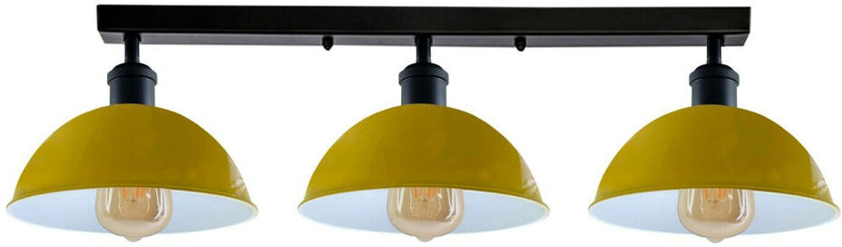 Ebern Designs Emma-Jade Semi Flush Mount Yellow