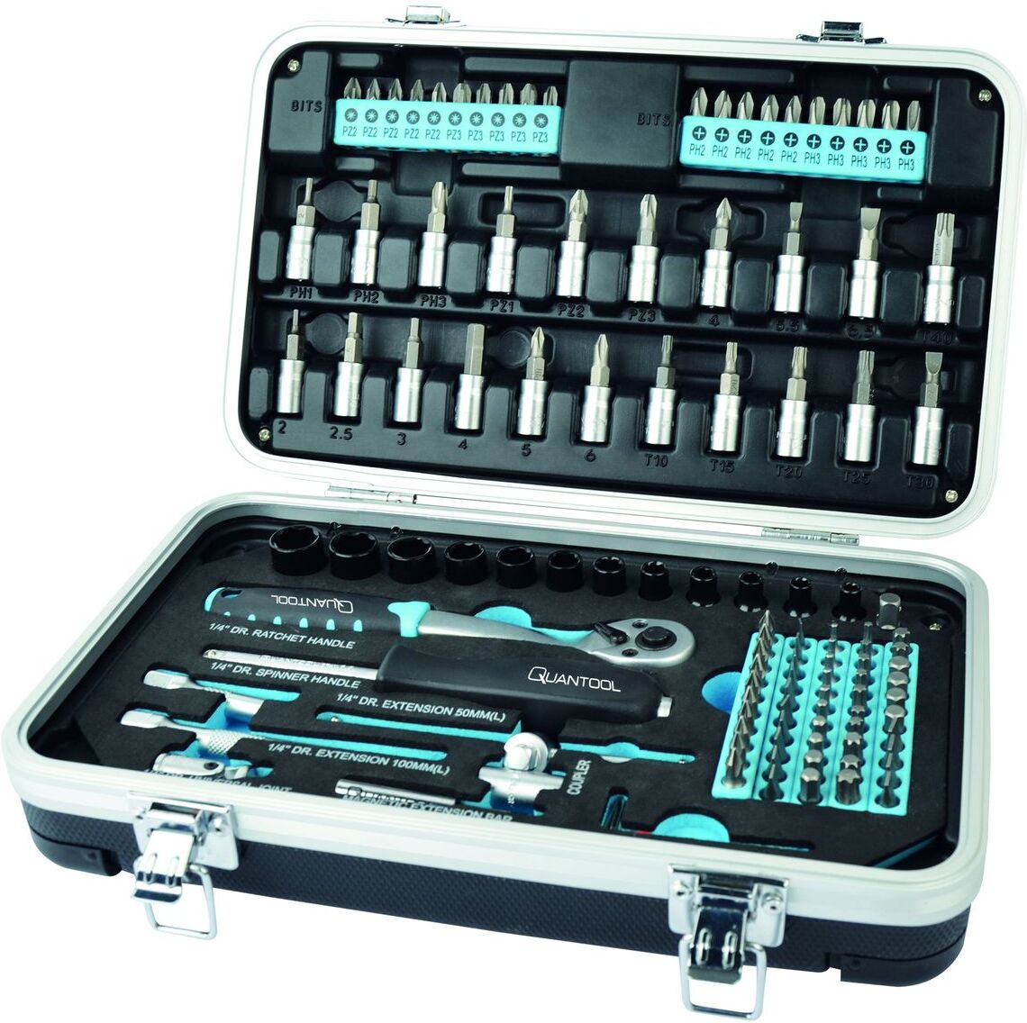 Set di chiavi a bussola Quantool 116 pezzi Q25003