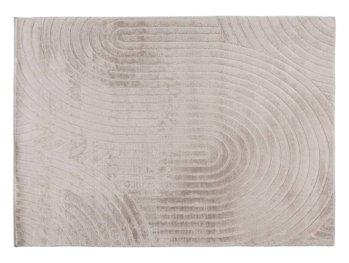 Tapis en 100% polyester taupe 80x150 cm