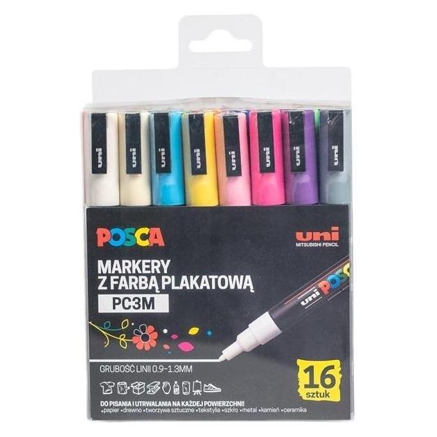 Uni-ball Postermarker PC-3M 16 Farben (16x) (47597591)
