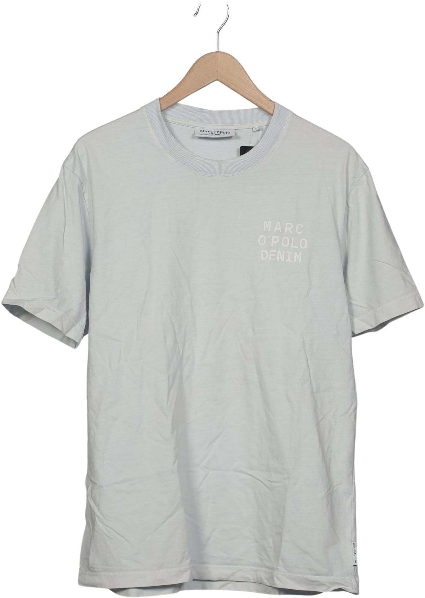 Marc O' Polo T-Shirt, Hellblau, Gr. L, Baumwolle - Second Hand