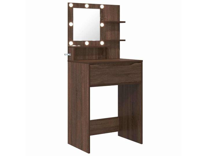 vidaXL Schminktisch Schlafzimmer-Frisiertische Braun Eichen-Optik Holzwerkstoff (1-St)