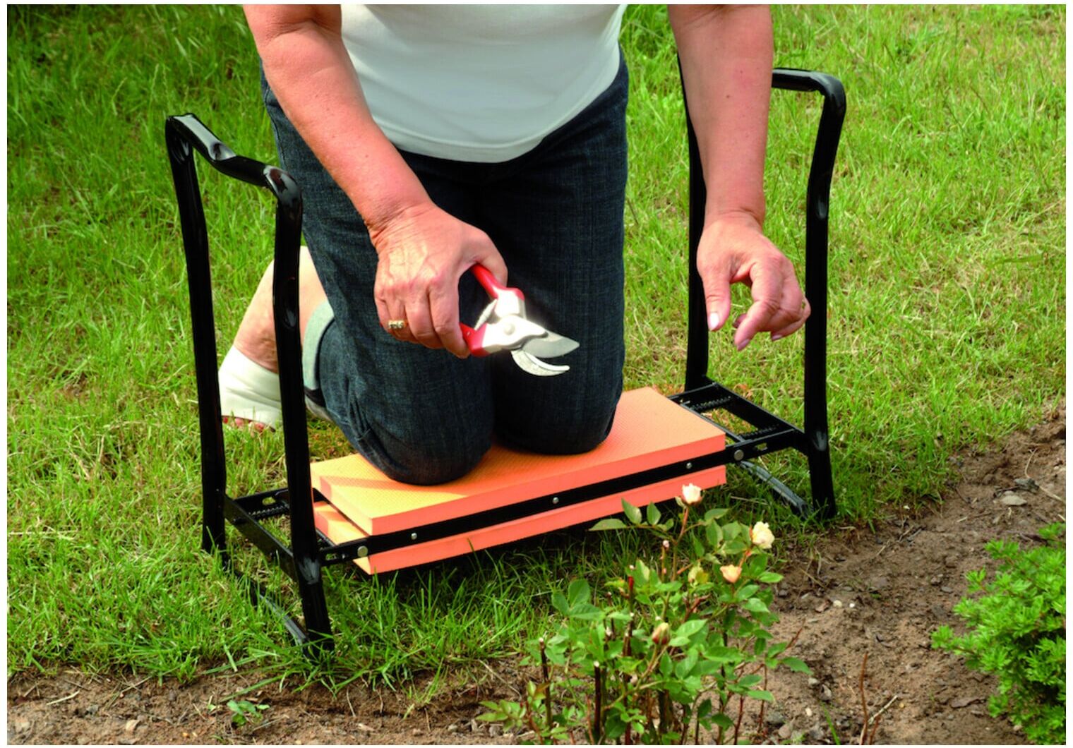floraworld Knie-und Sitzbank 60 x 28 x 47 cm classic (011061)