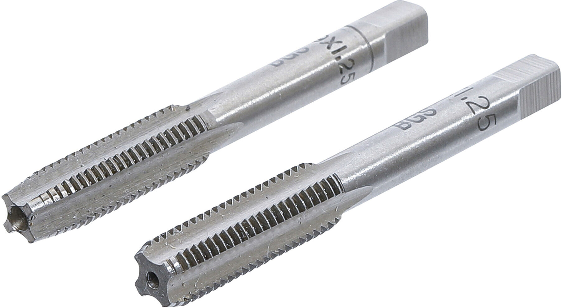 BGS technic Gewindebohrer Vor- und Fertigschneider M9 x 1,25 mm 2-tlg. aus Stahl mit Gewindebohrern für Gewindeschneiden, 1900-M9X1.25-B)