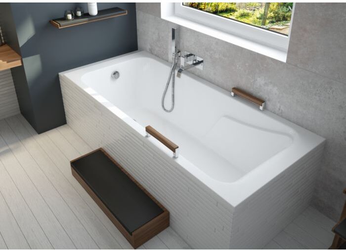 Hoesch Mila Badewanne 3717.010 180x80cm, weiß
