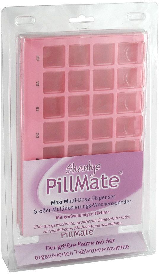Careliv Produkte Tablettenbox 1 Woche 28 Fächer Schiebedeckel