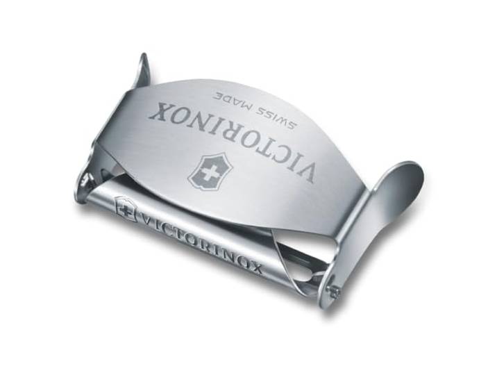 Victorinox Éplucheur de Légumes Universel Compact\, Lame Inox\, Gris Éplucheur professionnel en métal pour fruits et légumes délicats\, idéal pour asperges\, compact et fabriqué en Suisse