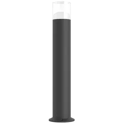 Tura XL 12W 4000K Mattschwarzer LED-Außenstrahler - Zylindrische Stufenleuchte mit 180° Abstrahlwinkel - Beneito & Faure - Gartenbeleuchtung