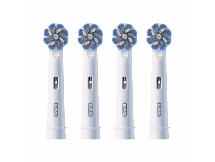 Oral-B Pro Sensitive Clean 4er Aufsteckbürsten – Ersatzbürste/Zahnpflege Zubehör – weiss