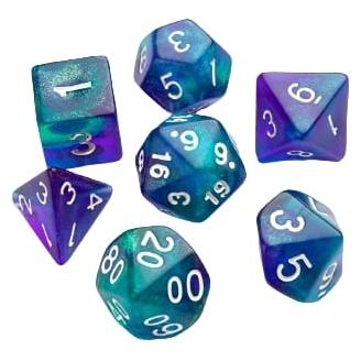 Gamegenic Set de 7 Dés Jdr - Galaxy Series : Neptune (GGS50013)