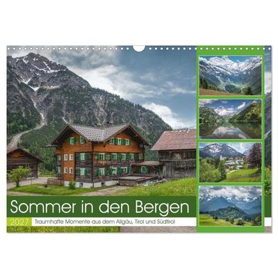 Sommer in den Bergen (Wandkalender 2027 DIN A3 quer), CALVENDO Monatskalender