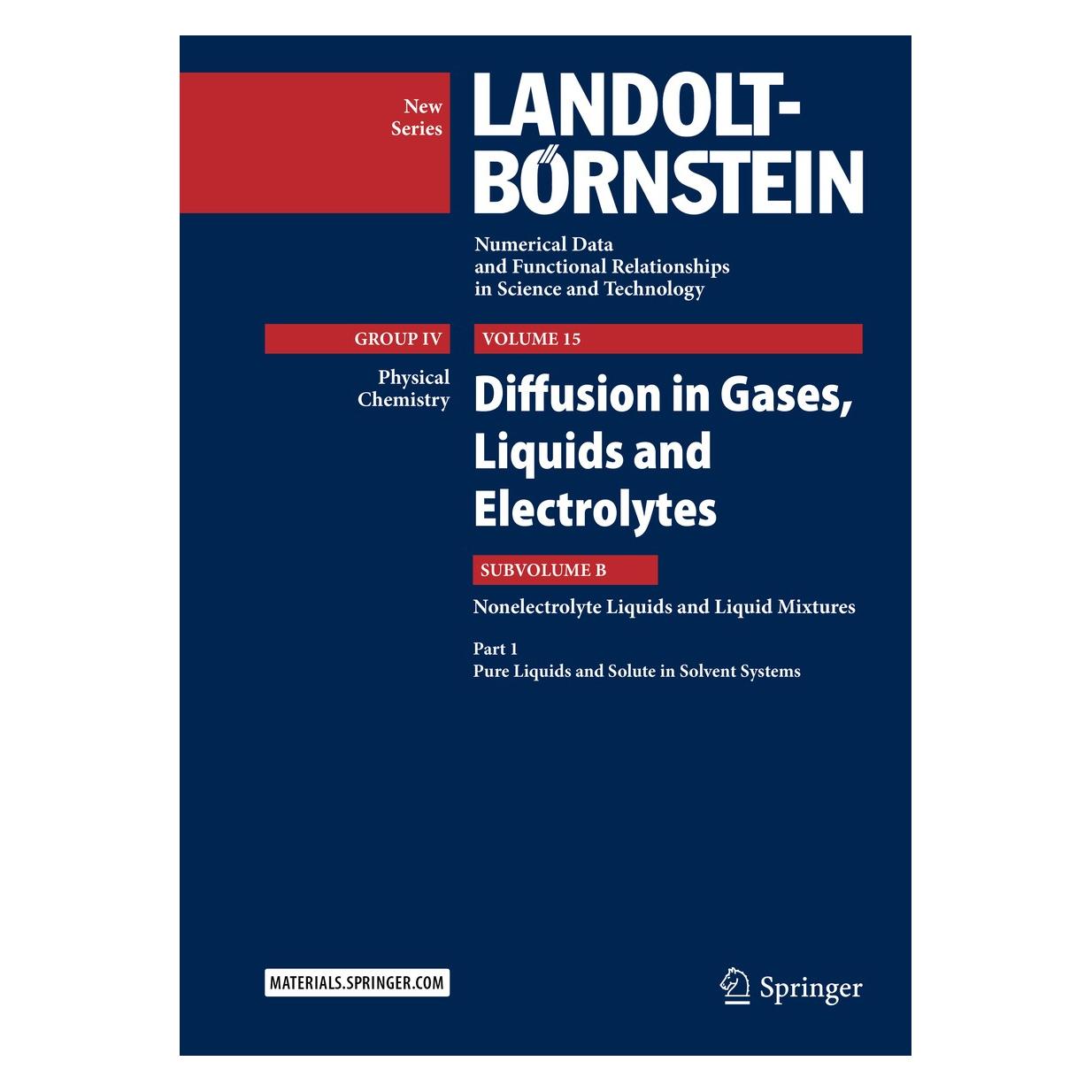 Springer Diffusion in Gases, Liquids and Electrolytes (9783540737346)