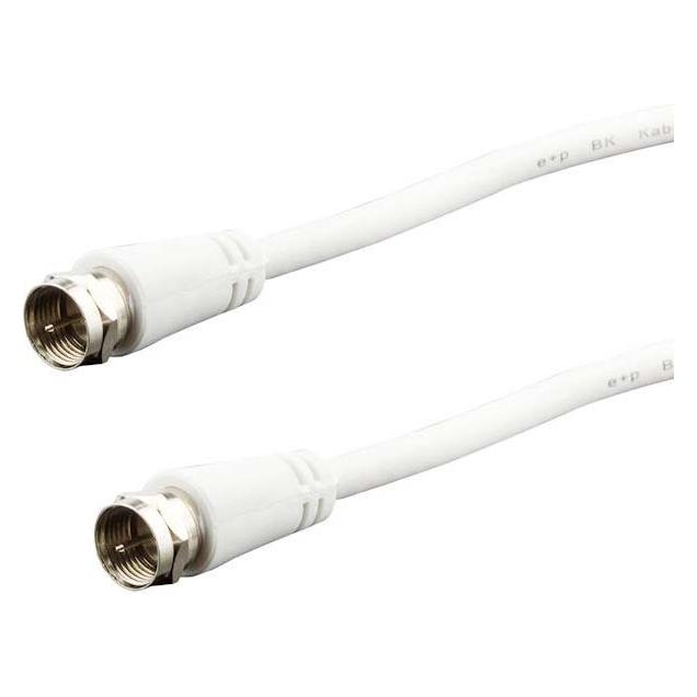 E+P e&p Elektrik Handels GmbH & Co.KG FA 2 LOSE Koaxialkabel F 0,2 m Weiss (85 dB, Antennenkabel) (1830100)
