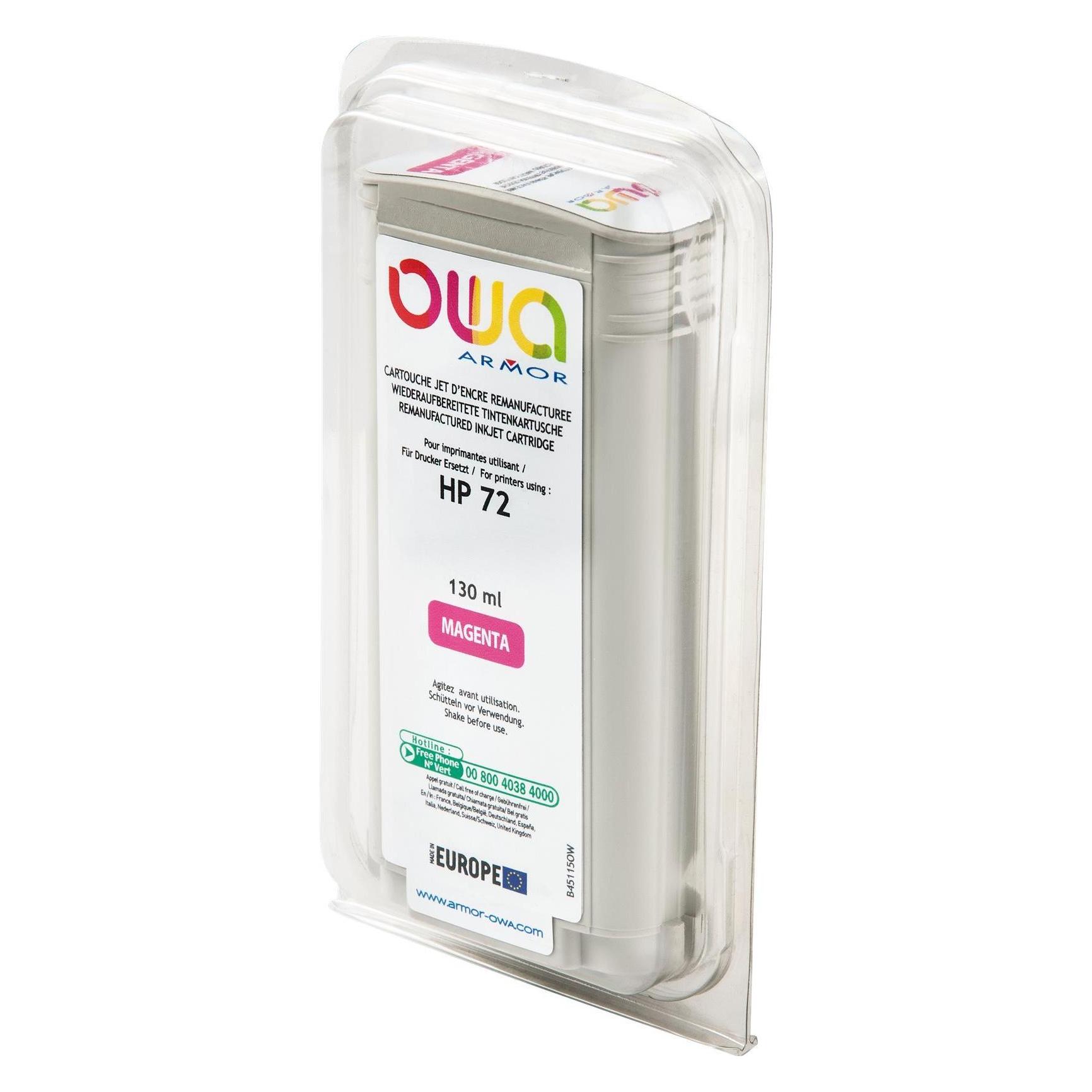 Armor OWA OWA - Magenta  - wiederaufbereitet - Tintenpatrone (Alternative zu: (M) (B45115OW)