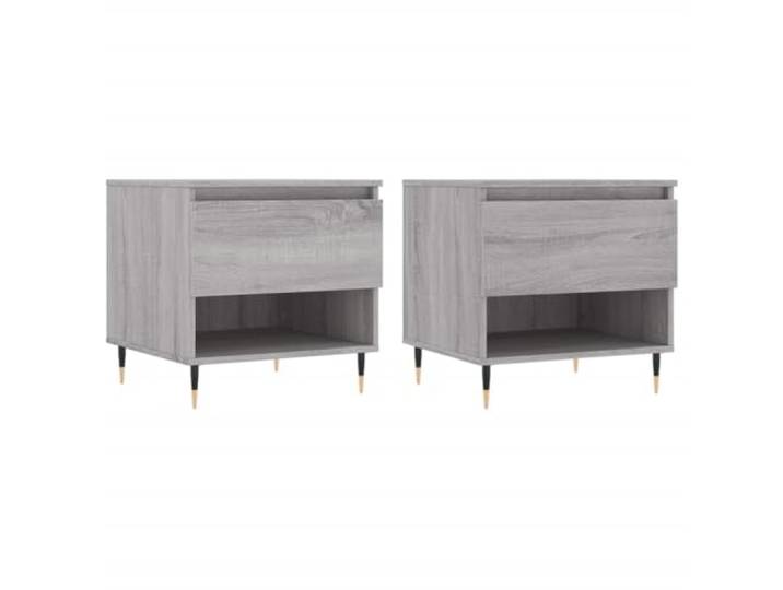 HKLGBVCR Couchtische, 2-teilig, Grau, Sonoma, 50 x 46 x 50 cm, Holz, Technikholz
