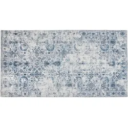 tectake Vintage Designer Teppich Amara, Kurzflor - 240 x 340 cm blau
