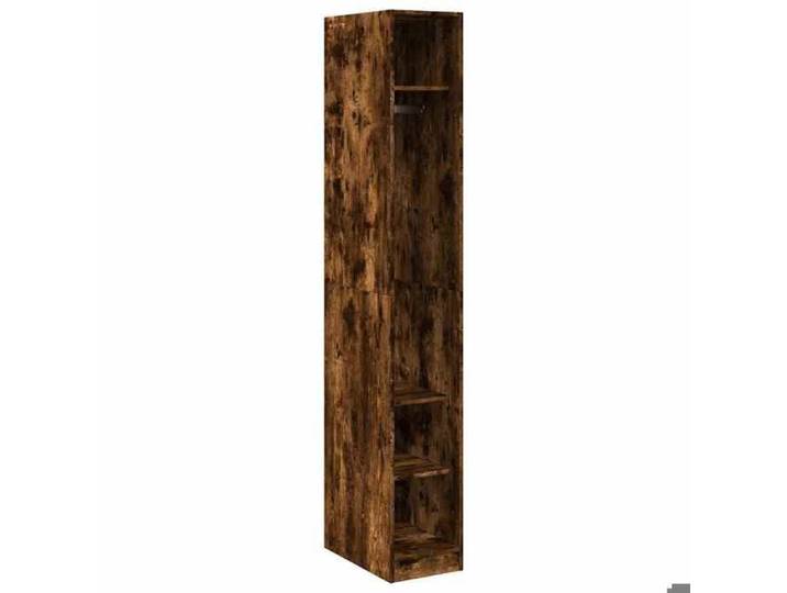 Penderie de rangement - Brun Garde-robe - Chêne fumé - 30x50x200 cm - bois d'ingénierie - 645245103