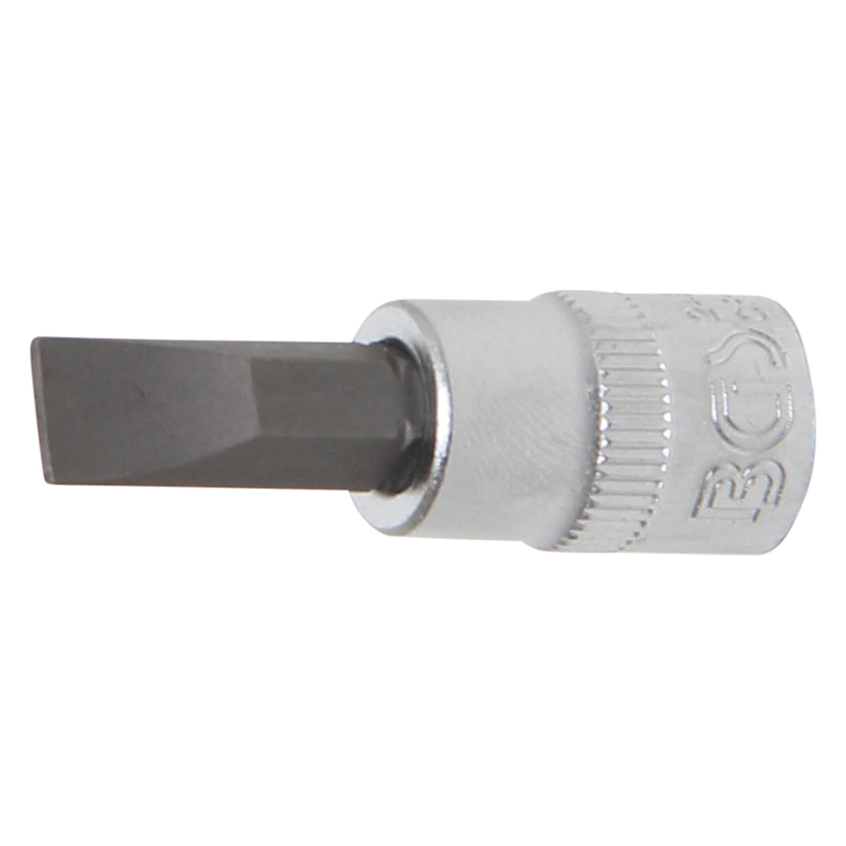 BGS Bit-Einsatz Antrieb Innenvierkant 6,3 mm (1/4") Schlitz 7 mm (Innenvierkant) (2496)