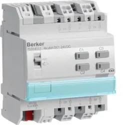 Berker 75314111 Jalousieaktor 4f REG 24V DC KNX