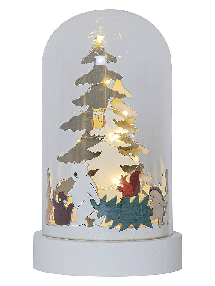 STAR Trading LED-Tischdekoration "Forest Friends" in Bunt - (B)11,5 x (H)19,5 cm - onesize