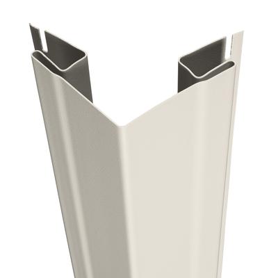 CertainTeed 3/4 Inch Vinyl Corner Post (Carton of 10) Outside Woodgrain - 10 Foot - Herringbone