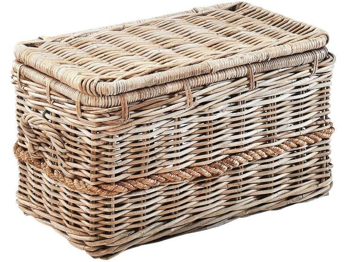 Truhe LOCKER, beige (natur), B:65cm H:39cm T:37cm, Truhen, Truhe