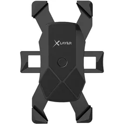 Xlayer Fahrrad-Halterung für Smartphones 4,7" bis 7" schwarz, 11x12.5x8.5 cm