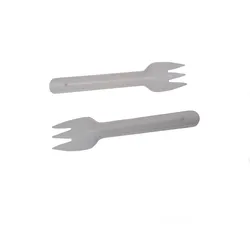 100 Einweg Gabel Papier weiß 16 cm bio nachhaltig