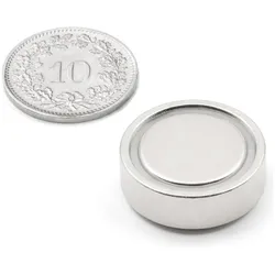 5x Supermagnete, Magnet, Topfmagnet zum Einkleben (3x)