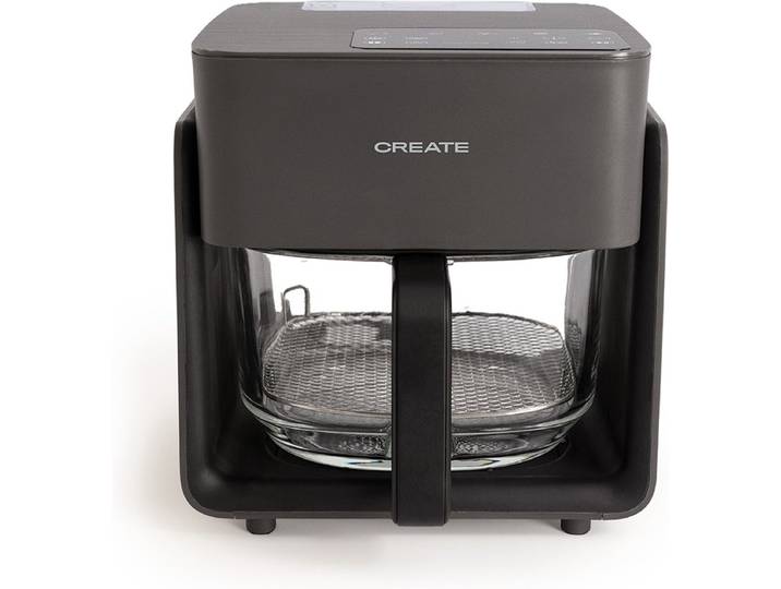 CREATE - Olievrije friteuse van 4\,2 L met stoomfunctie - Zwart - AIR FRYER CRYSTAL