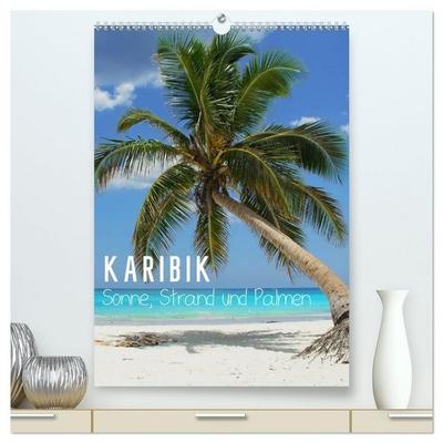 Karibik - Sonne, Strand und Palmen (hochwertiger Premium Wandkalender 2026 DIN A2 hoch), Kunstdruck in Hochglanz