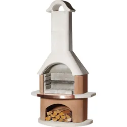 Buschbeck Gartenkamin Nizza / Bologna BBQ Kohlegrill Holzgrill Grillkamin