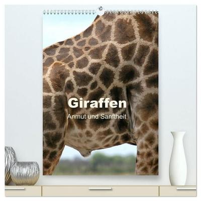 Giraffen - Anmut und Sanftheit (hochwertiger Premium Wandkalender 2027 DIN A2 hoch), Kunstdruck in Hochglanz